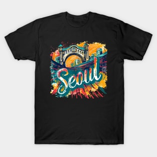 Seoul Retro South Korea t-shirt T-Shirt